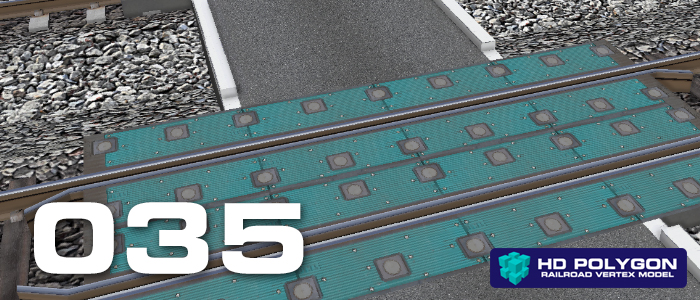 鉄道模型シミュレーターNX 035 NXS道路セット3 (踏切道路)